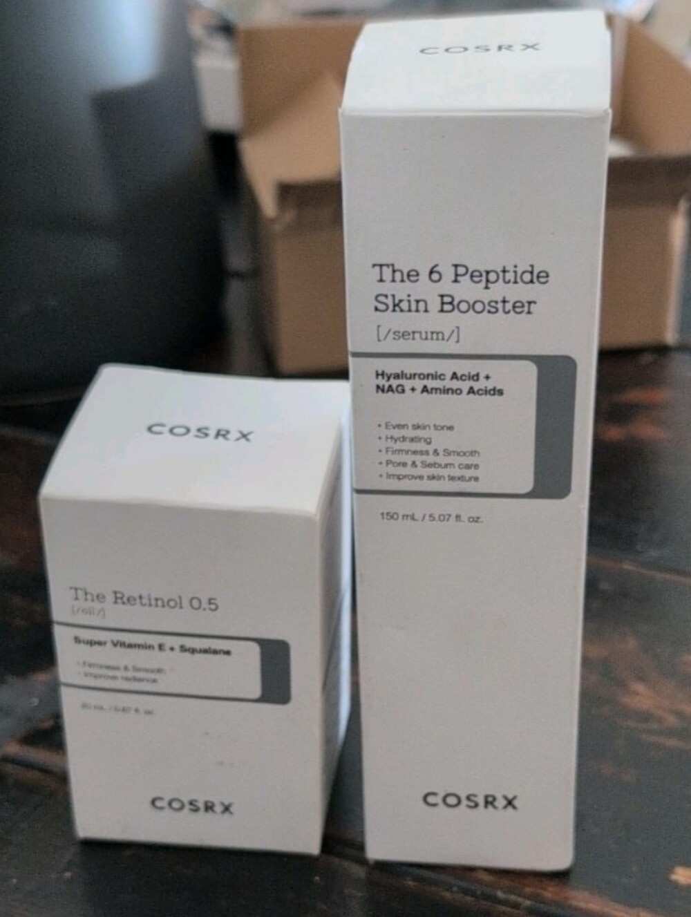 COSRX 6 Peptide Serum & Retinol 0.5 Oil Set Anti-Aging Face Care
